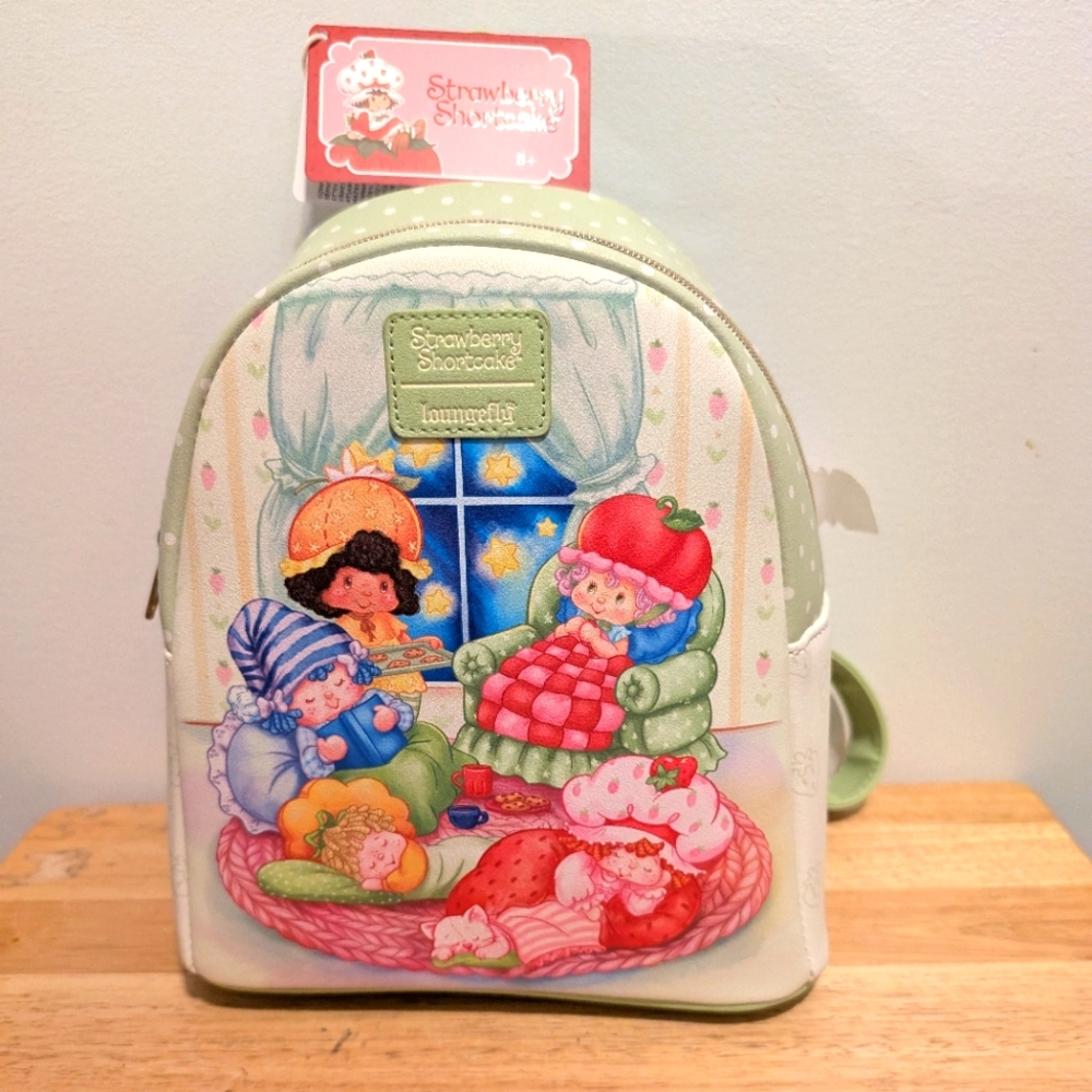 Strawberry Shortcake Kids Backpack - Green Brand New with tag from Loungefly Wil